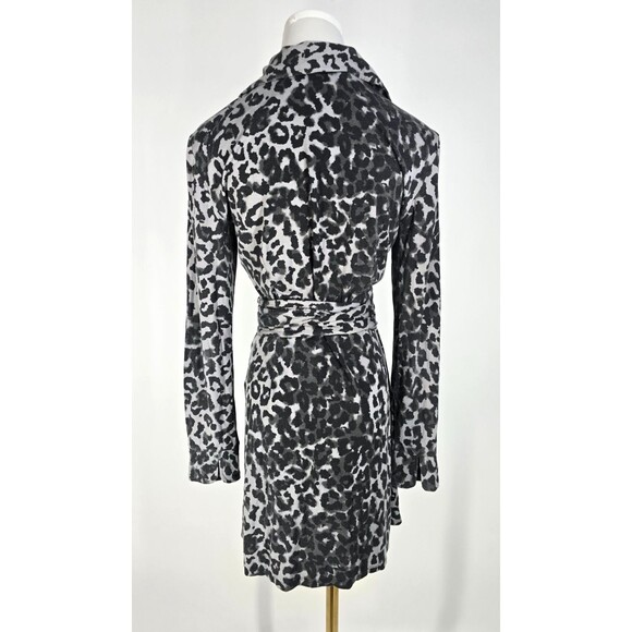 Reformation Animal Print Wrap Dress Leopard Cheetah Mini Medium - Picture 4 of 9